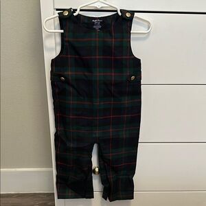 Plaid Kids Overalls